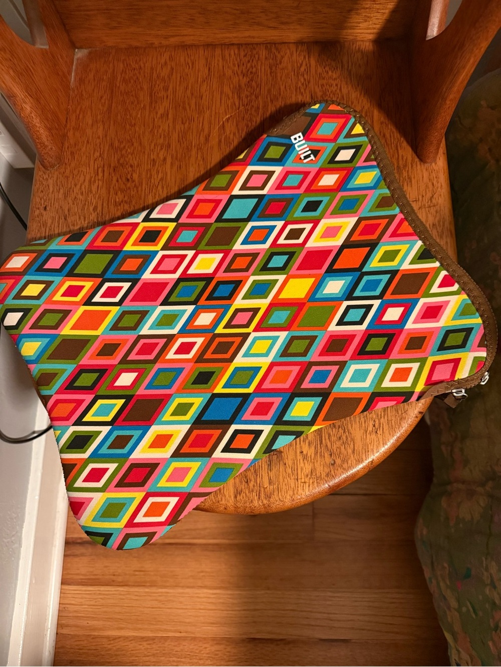 Built Multicolor Geometric Laptop Sleeve, 15”, pre-owned.